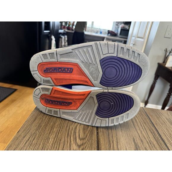 Air Jordan 3 Retro Court Purple Men’s Size 9 OG СТ8532-050 Some Wear No Box GUC - Picture 10 of 10